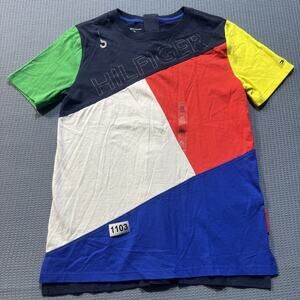 TOMMY HILFIGER MULTICOLOR Boys Tee Sz XL Pre-Owned Excellent
